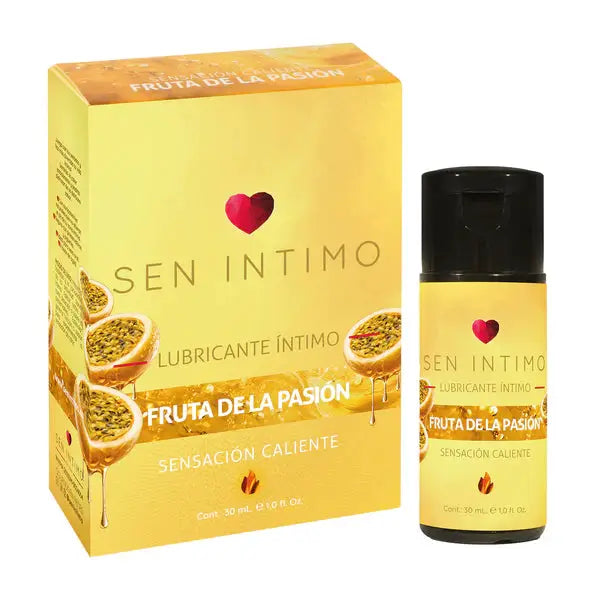 Lubricante Íntimo Caliente con Sabor a Maracuyá 30 ml – Sen Íntimo by SEXSHOPLAMORE